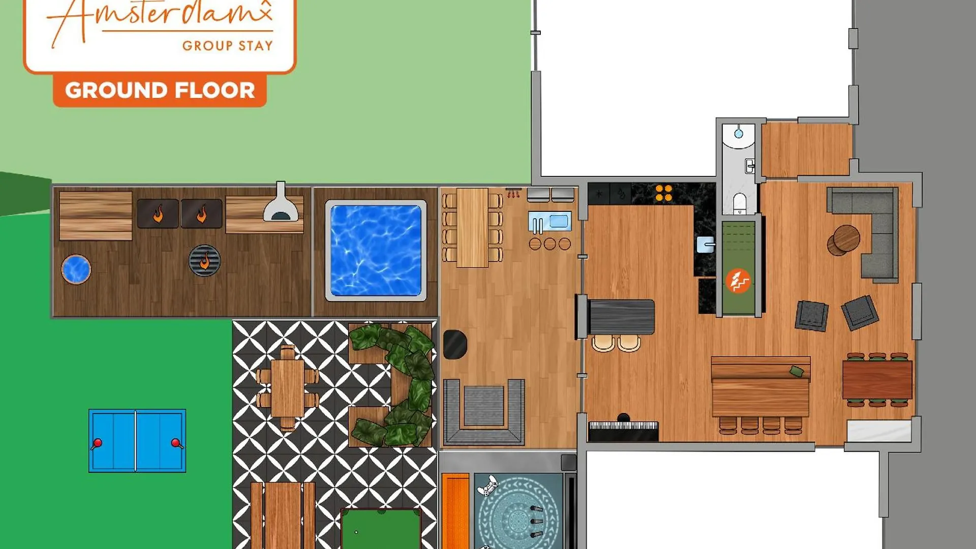 別荘 Amsterdam Group Stay - Jacuzzi, Sauna & Cinema ズワーネンブルク